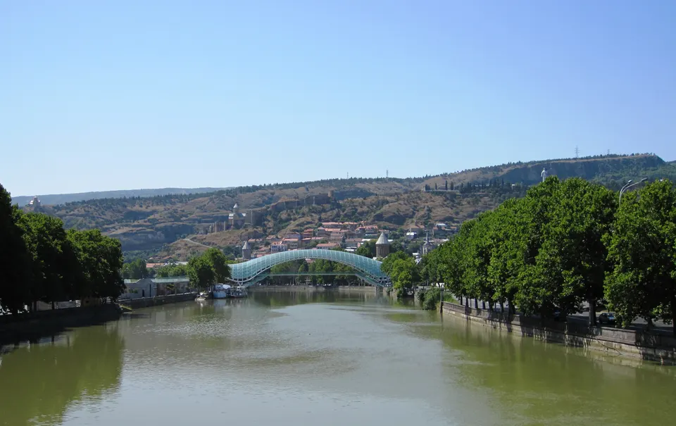 Le pont de la Paix à Tbilissi